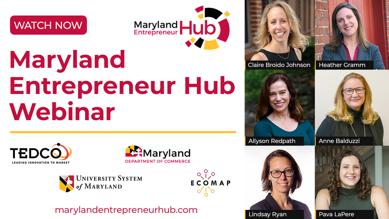 Maryland Entrepreneur Hub Webinar