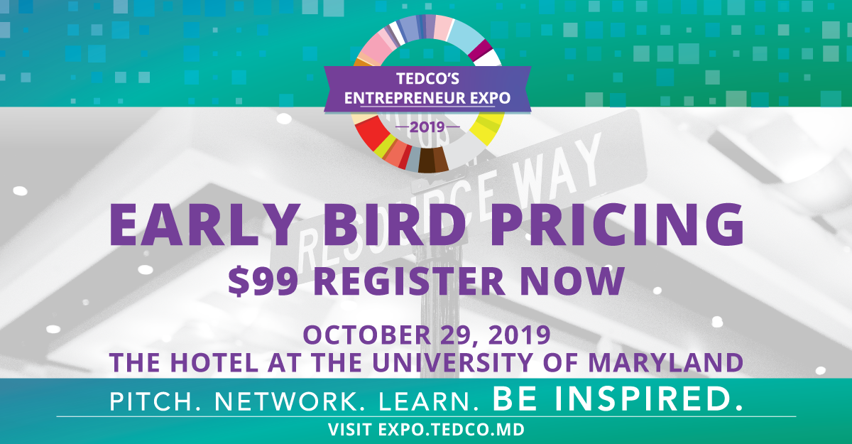 REGISTRATION NOW OPEN FOR TEDCO'S ENTREPRENEUR EXPO