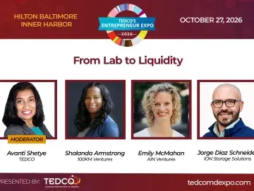Event slide: From Lab to Liquidity, four speaker headshots, Oct 27, 2016.