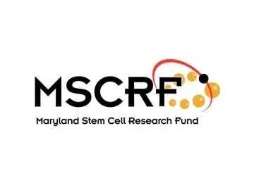 MSCRF logo with orange molecular arc; text “Maryland Stem Cell Research Fund”