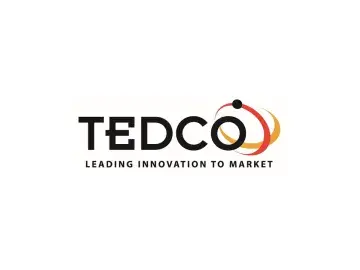 TEDCO logo with red and orange swirl; tagline “Leading Innovation to Market”