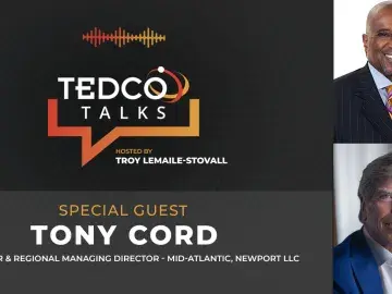 TEDCO Talks: Troy LeMaile-Stovall with Tony Cord, Partner & Managing Director, Newport LLC