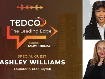 TEDCO's The Leading Edge: Tammi Thomas with Ashley Williams, Founder & CEO of Clymb