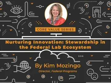 Kim Mozingo, Director Federal Programs with TEDCO speaks about creating an innovation ecosystem through collaboration