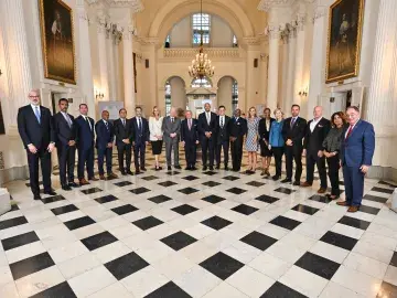 His Majesty King Abdullah II of Jordan, along with several other Jordanian government officials, met with Governor Wes Moore and a select group of Maryland executives