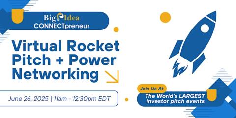 Virtual Rocket Pitch + Power Networking by CONNECTpreneur