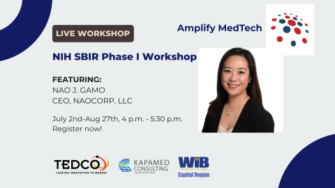 NIH SBIR Phase I Workshop - 5-part Series