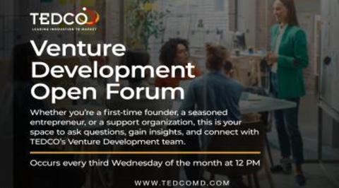TEDCO's Venture Development Open Forum