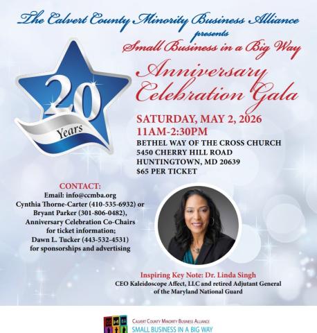Calvert County Minority Business Alliance (CCMBA) 20-Year Anniversary