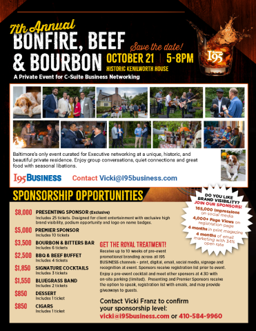 I95 BONFIRE BEEF & BOURBON - 7th Annual