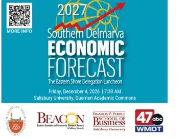 Graphic: 2027 Southern Delmarva Economic Forecast, Salisbury University, Jan 25, 2027.