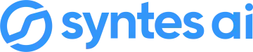 Synthes.ai logo in blue with circular icon and wordmark