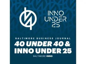 Logo graphic for Baltimore Business Journal: 40 Under 40 &amp; Inno Under 25, Baltimore, MD