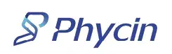 Phycin logo with stylized blue icon and the word “Phycin”
