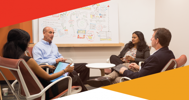 Photo of TEDCO CEO George Davis and others in offices