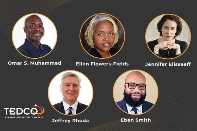 Five floating heads of TEDCO's 2022 Board of Directors