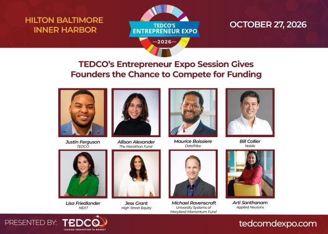 TEDCO’s Entrepreneur Expo Session Gives Founders the Chance to Compete for Funding