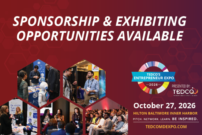 TEDCO's 2026 Entrepreneur Expo Sponsor or Exhibit